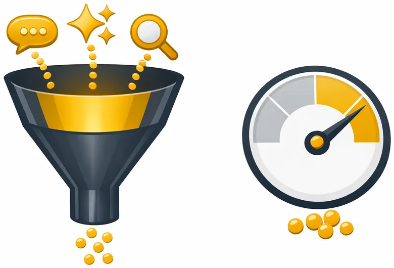 AI traffic sources from ChatGPT Perplexity and Google AI converging into analytics funnel