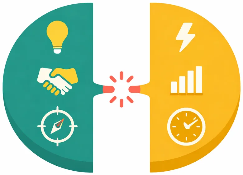 Human and AI complementary strengths with creativity and strategy meeting speed and data analysis