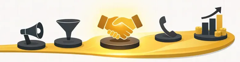 Marketing to sales MQL-SQL handoff process with lead scoring bridge and SLA metrics
