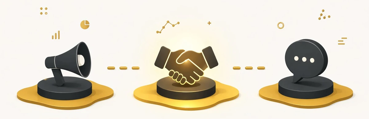 Three disconnected revenue platforms representing the data silo problem RevOps software solves