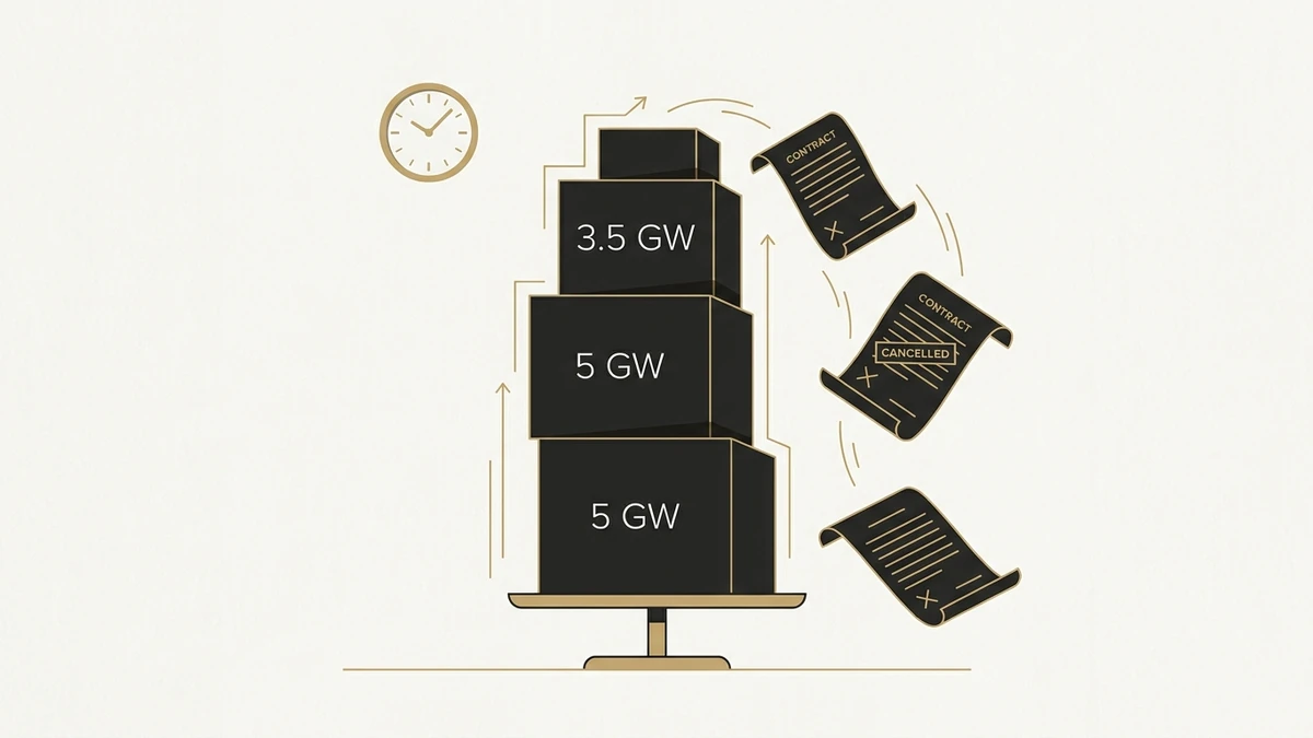 Vertical list of five business priorities—credibility, measurement, brand, AI visibility, and organizational design—each with an icon, connected in a progression toward brand impact