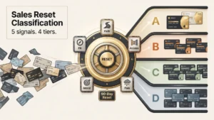 B2B Sales Reset Classification: 5 Criteria, 4 Tiers (2026)