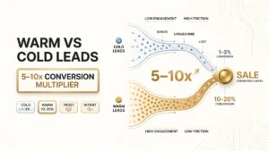 Warm vs Cold Leads: The 5-10x Conversion Multiplier (2026)