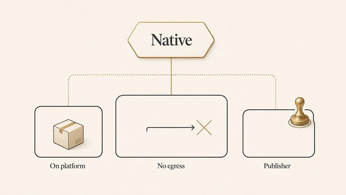 Salesforce deduplication tools and the three meanings of native: on platform, no data egress, and publisher
