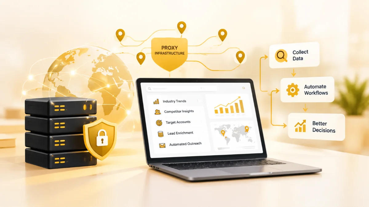 How Proxy Infrastructure Supports B2B Market Research and Automation